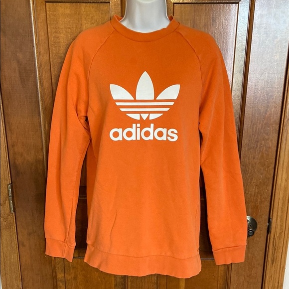 ADIDAS Trefoil Warm Up Crew Neck  Sweatshirt Men’s Size Small - Picture 1 of 10